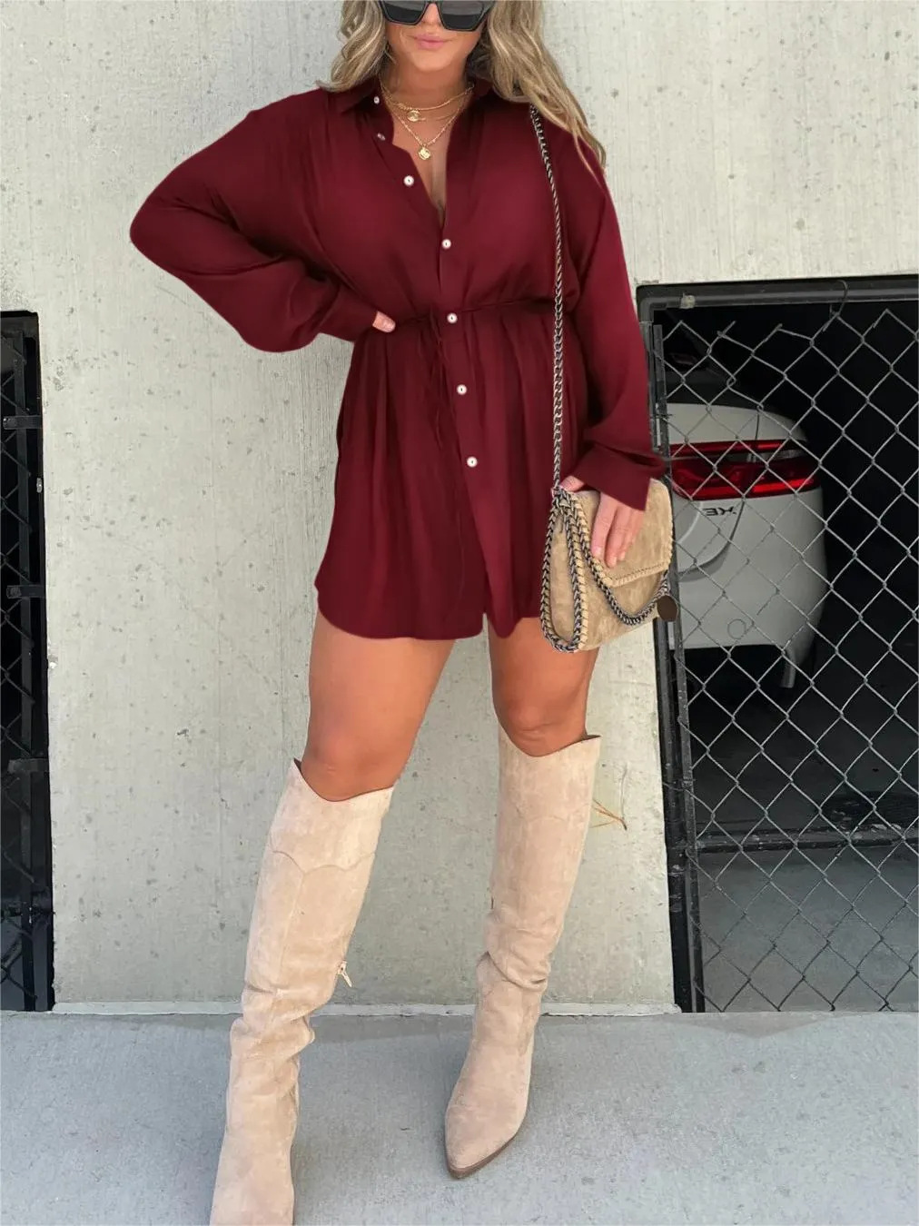 Lina | Langærmet Playsuit