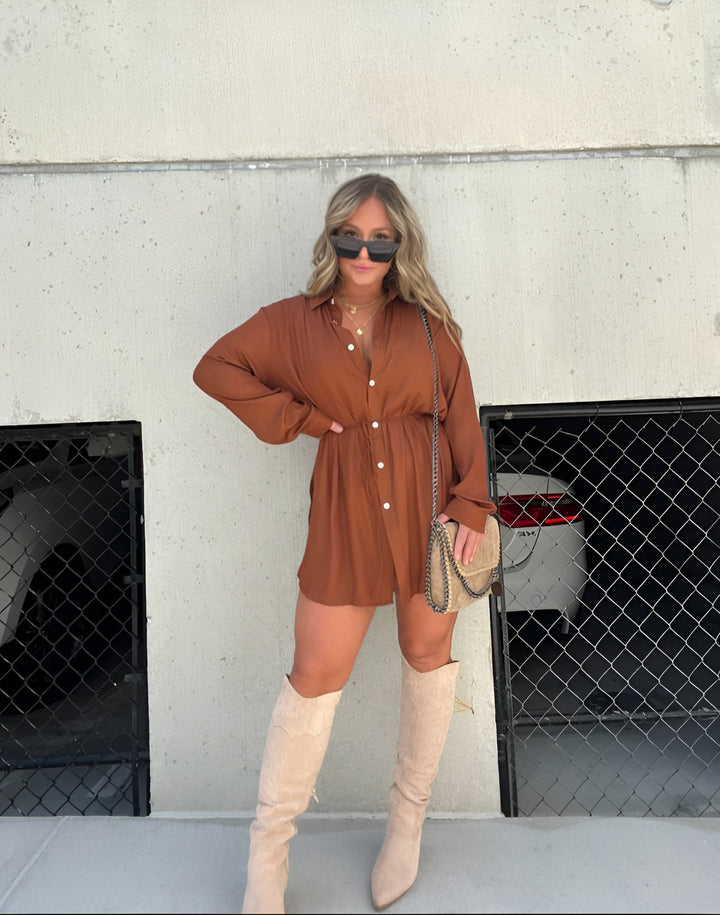 Lina | Langærmet Playsuit