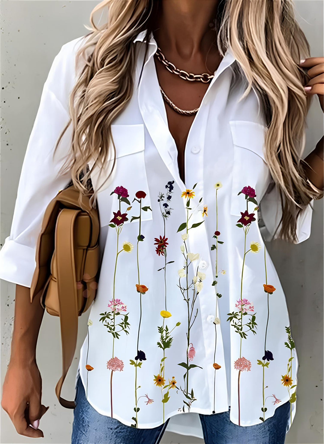 Vivi | Casual Skjorte med Print